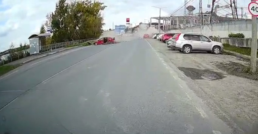 ДТП у пятой проходной попало на видео