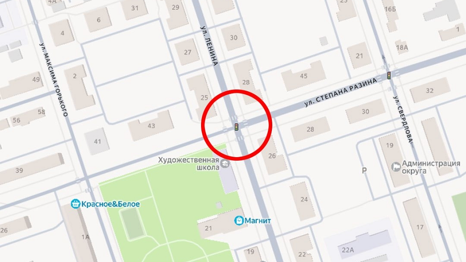 Завтра с утра перекроют перекресток Ленина и Степана Разина