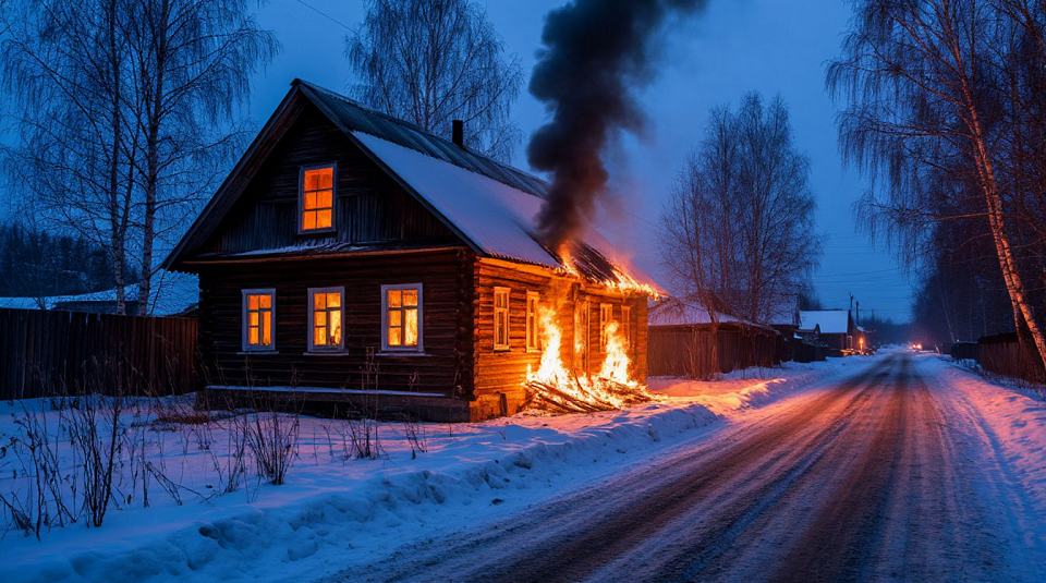 На Мраморском в пожаре погибла местная жительница